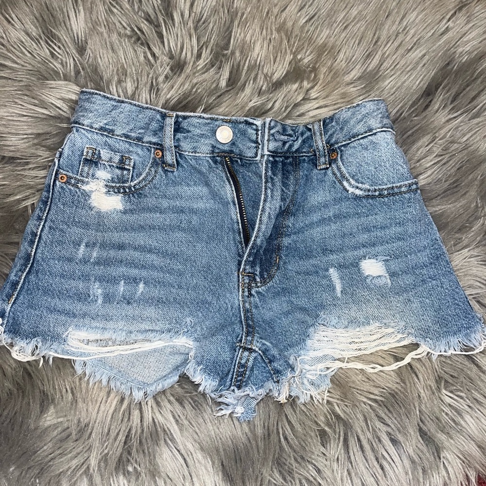 Pacsun High Rise Blue Jean Shorts